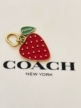 NWOT Coach Strawberry Charm/ Bracelet/ Necklace/ Keychain/ Bag Charm